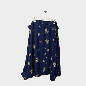 🐰🐇 Woman Within Floral Blue 3X Skirt *make offers*
